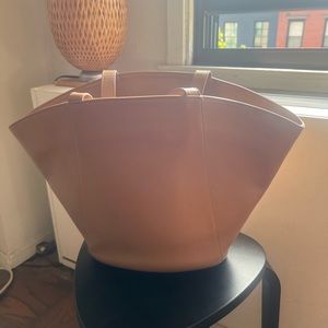 & Other Stories Large Topstitched Tote Bag